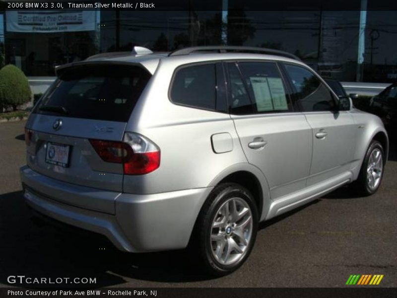 Titanium Silver Metallic / Black 2006 BMW X3 3.0i