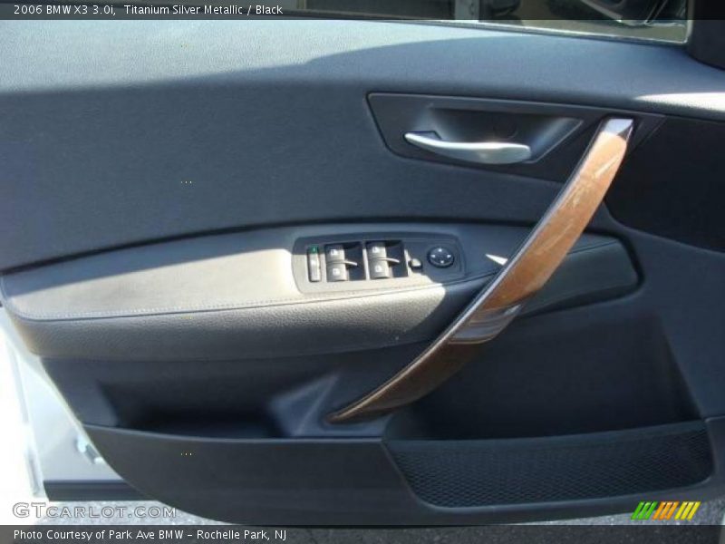 Titanium Silver Metallic / Black 2006 BMW X3 3.0i