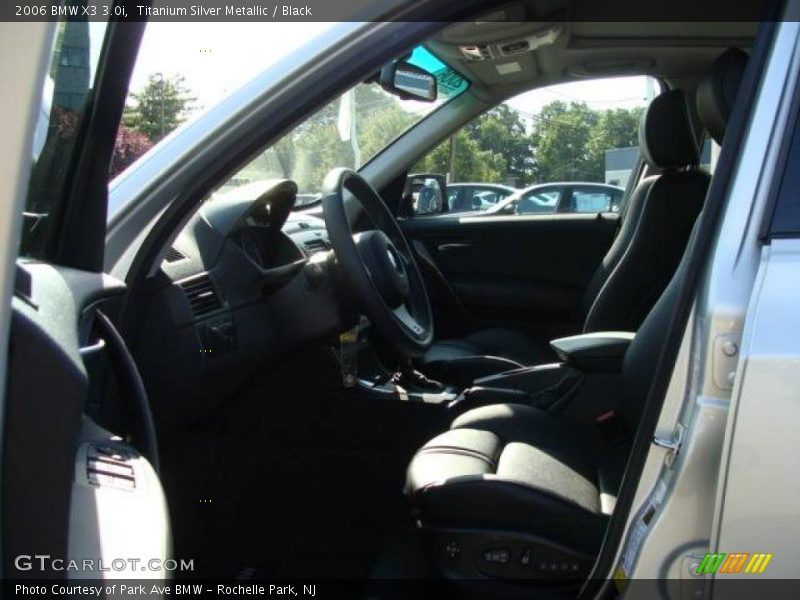 Titanium Silver Metallic / Black 2006 BMW X3 3.0i