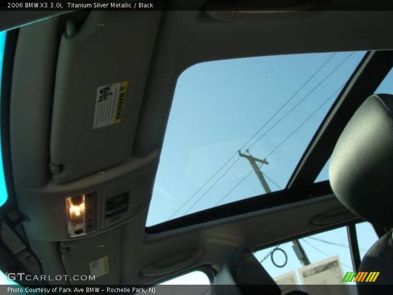 Titanium Silver Metallic / Black 2006 BMW X3 3.0i