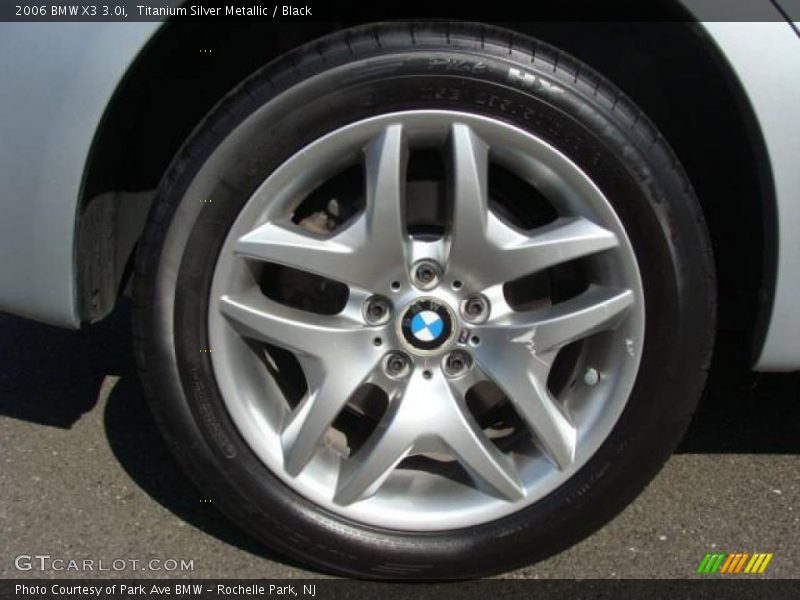Titanium Silver Metallic / Black 2006 BMW X3 3.0i