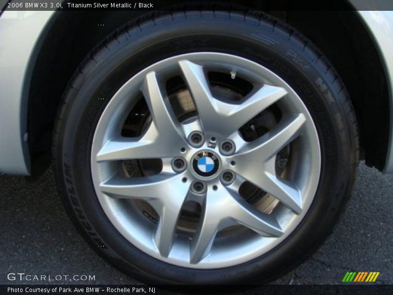 Titanium Silver Metallic / Black 2006 BMW X3 3.0i