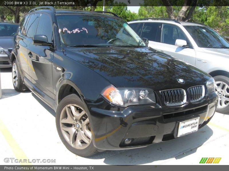 Jet Black / Terracotta 2006 BMW X3 3.0i