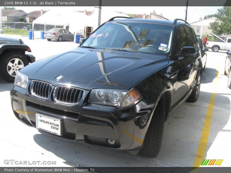 Jet Black / Terracotta 2006 BMW X3 3.0i