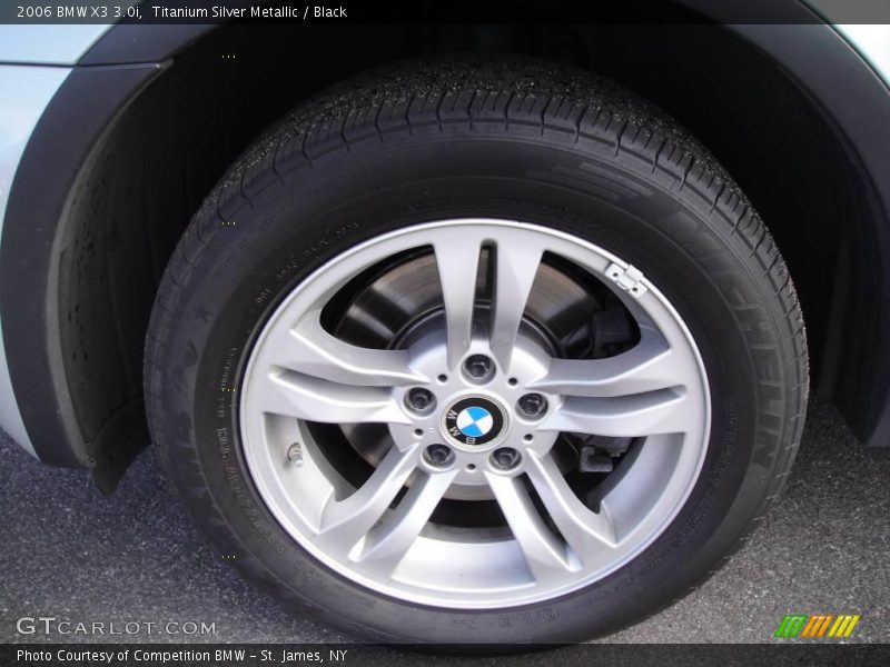 Titanium Silver Metallic / Black 2006 BMW X3 3.0i