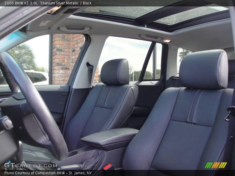 Titanium Silver Metallic / Black 2006 BMW X3 3.0i