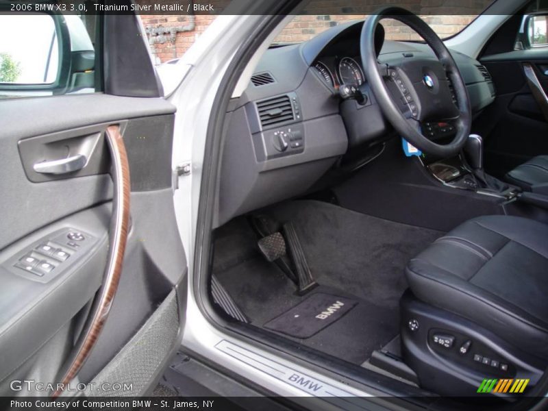 Titanium Silver Metallic / Black 2006 BMW X3 3.0i
