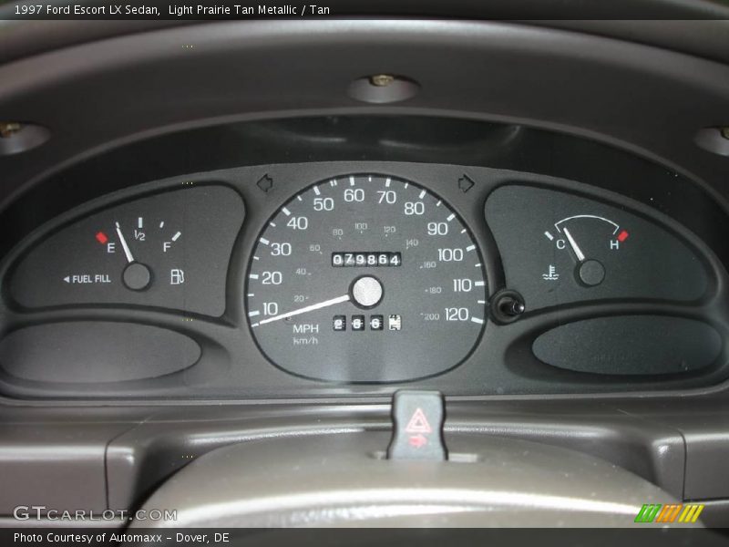 Light Prairie Tan Metallic / Tan 1997 Ford Escort LX Sedan