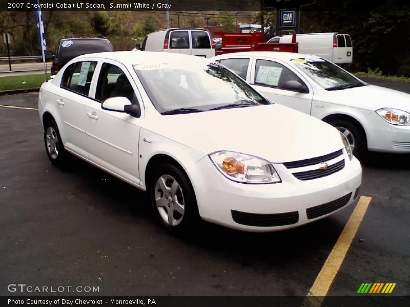 Summit White / Gray 2007 Chevrolet Cobalt LT Sedan