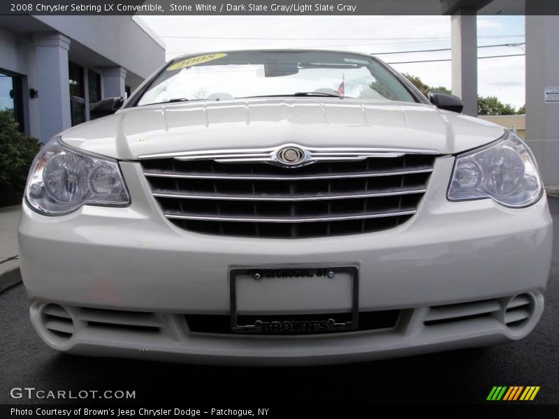 Stone White / Dark Slate Gray/Light Slate Gray 2008 Chrysler Sebring LX Convertible