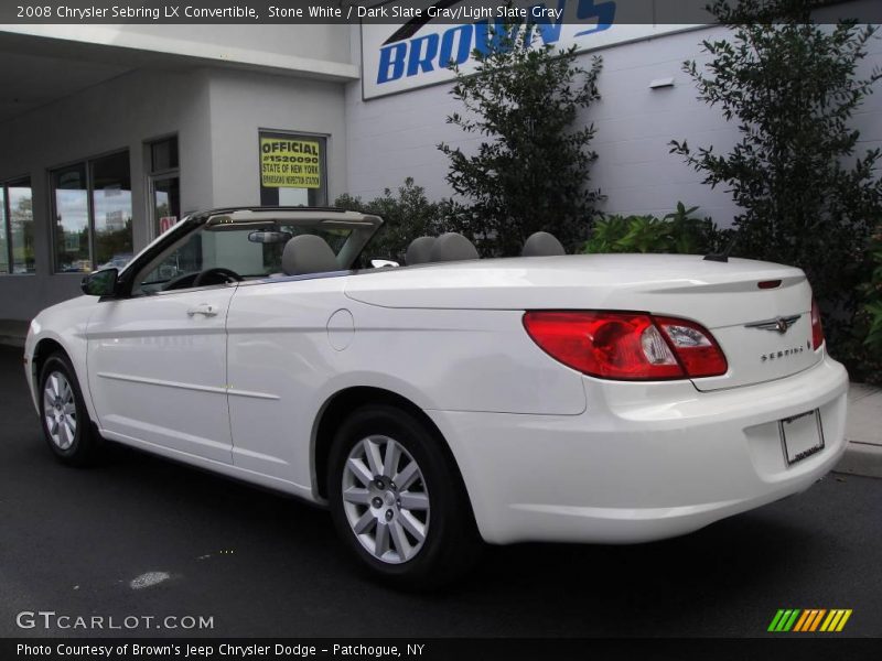 Stone White / Dark Slate Gray/Light Slate Gray 2008 Chrysler Sebring LX Convertible