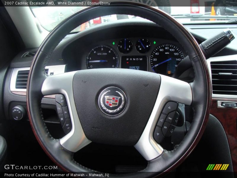 White Diamond / Ebony/Ebony 2007 Cadillac Escalade AWD