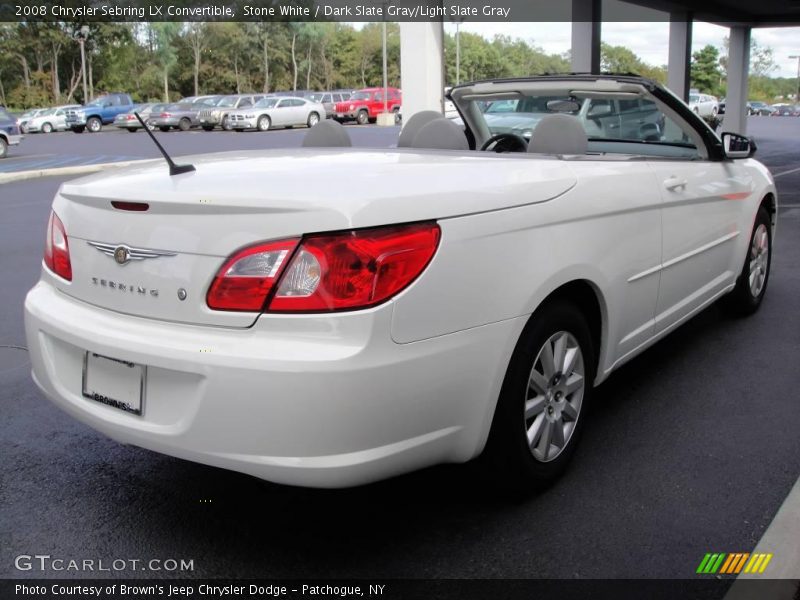 Stone White / Dark Slate Gray/Light Slate Gray 2008 Chrysler Sebring LX Convertible