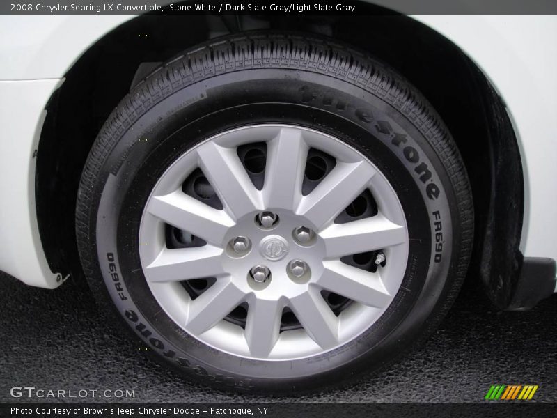 Stone White / Dark Slate Gray/Light Slate Gray 2008 Chrysler Sebring LX Convertible