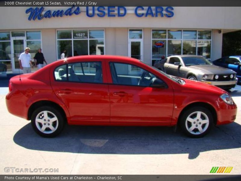 Victory Red / Gray 2008 Chevrolet Cobalt LS Sedan