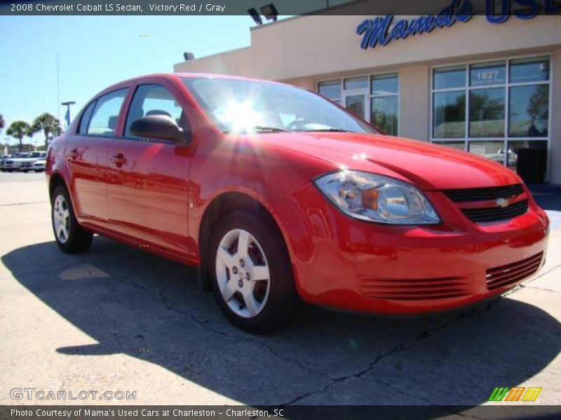 Victory Red / Gray 2008 Chevrolet Cobalt LS Sedan