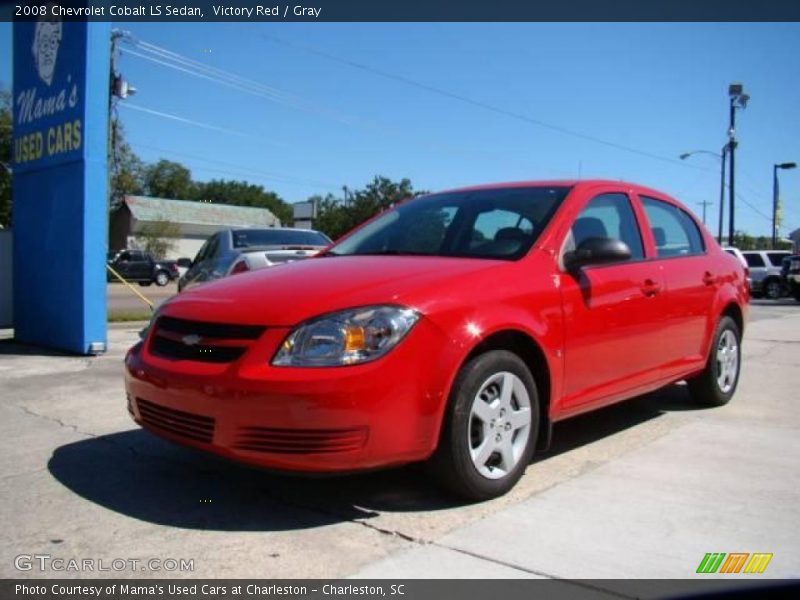 Victory Red / Gray 2008 Chevrolet Cobalt LS Sedan