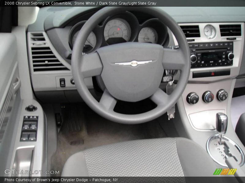 Stone White / Dark Slate Gray/Light Slate Gray 2008 Chrysler Sebring LX Convertible