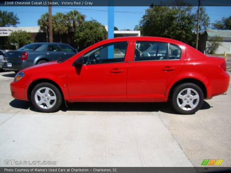 Victory Red / Gray 2008 Chevrolet Cobalt LS Sedan