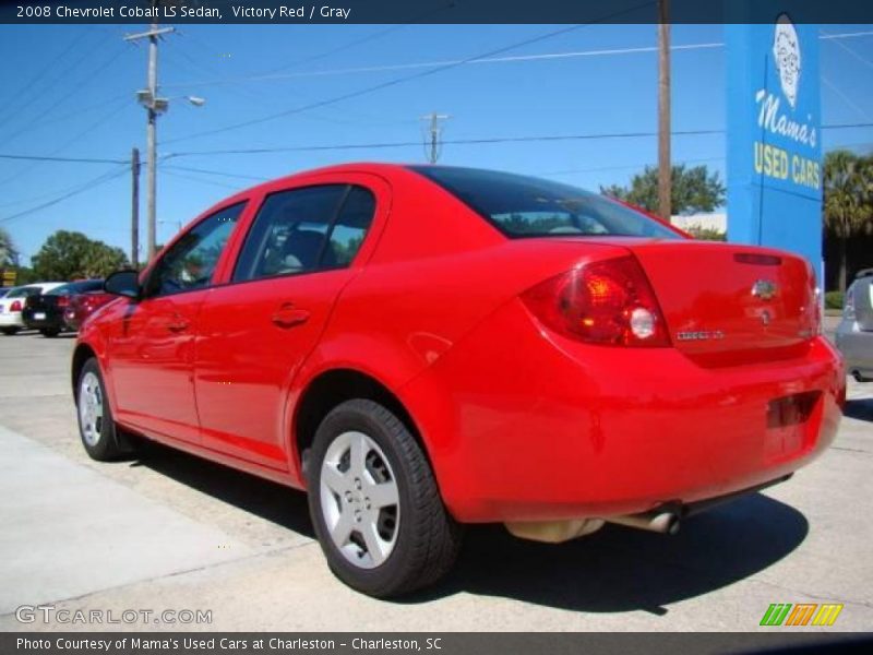 Victory Red / Gray 2008 Chevrolet Cobalt LS Sedan
