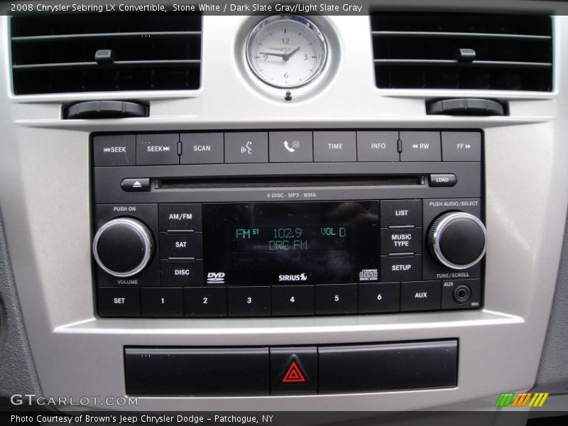 Stone White / Dark Slate Gray/Light Slate Gray 2008 Chrysler Sebring LX Convertible