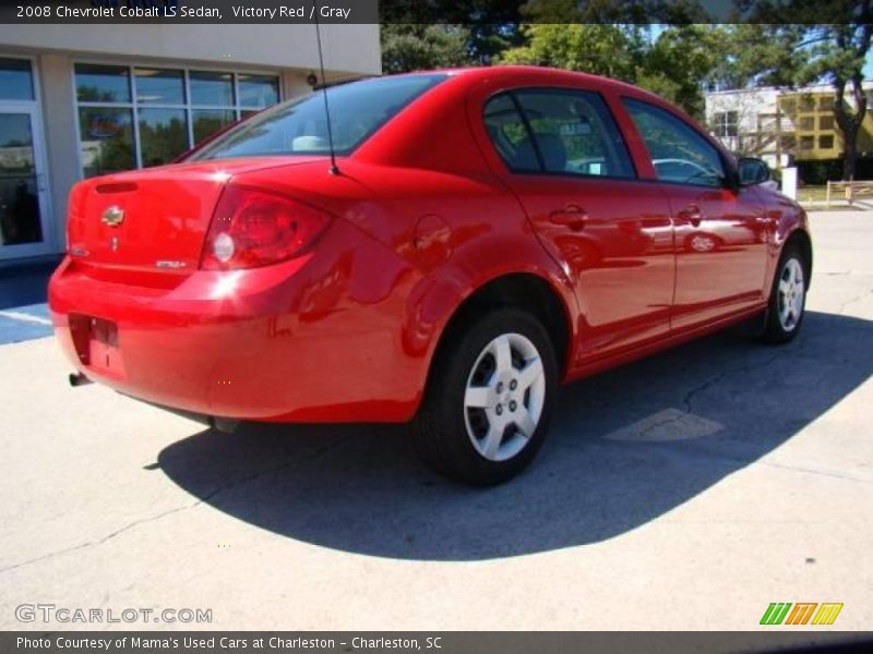 Victory Red / Gray 2008 Chevrolet Cobalt LS Sedan