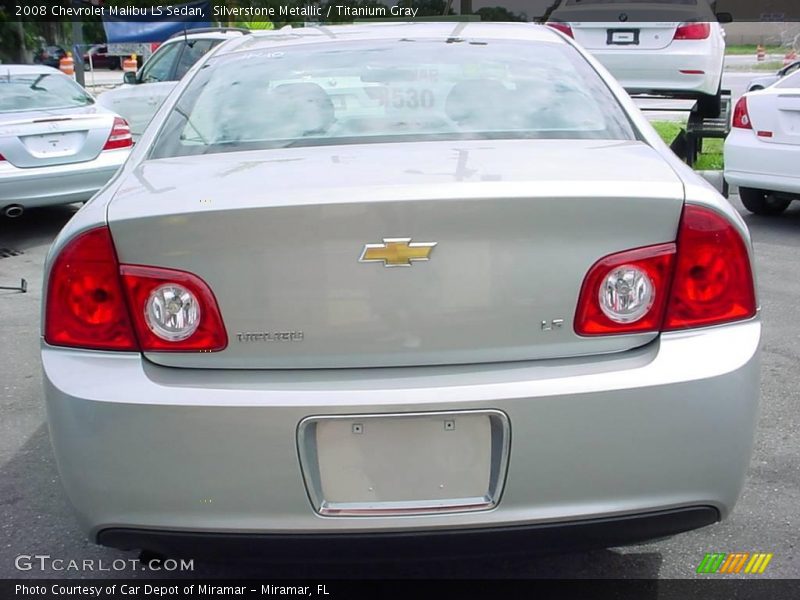 Silverstone Metallic / Titanium Gray 2008 Chevrolet Malibu LS Sedan