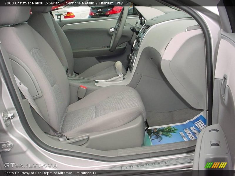 Silverstone Metallic / Titanium Gray 2008 Chevrolet Malibu LS Sedan