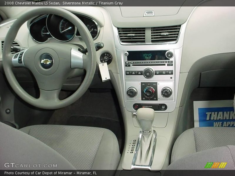 Silverstone Metallic / Titanium Gray 2008 Chevrolet Malibu LS Sedan
