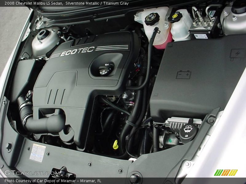 Silverstone Metallic / Titanium Gray 2008 Chevrolet Malibu LS Sedan