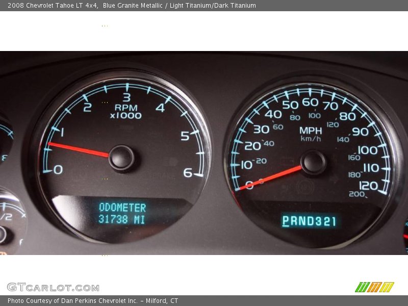 Blue Granite Metallic / Light Titanium/Dark Titanium 2008 Chevrolet Tahoe LT 4x4