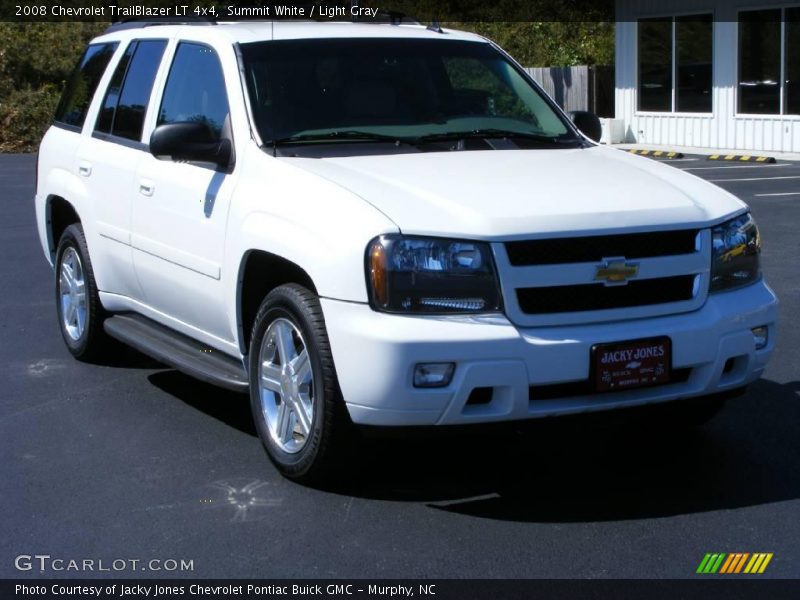 Summit White / Light Gray 2008 Chevrolet TrailBlazer LT 4x4