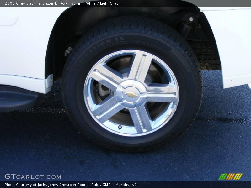 Summit White / Light Gray 2008 Chevrolet TrailBlazer LT 4x4