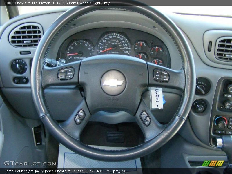 Summit White / Light Gray 2008 Chevrolet TrailBlazer LT 4x4