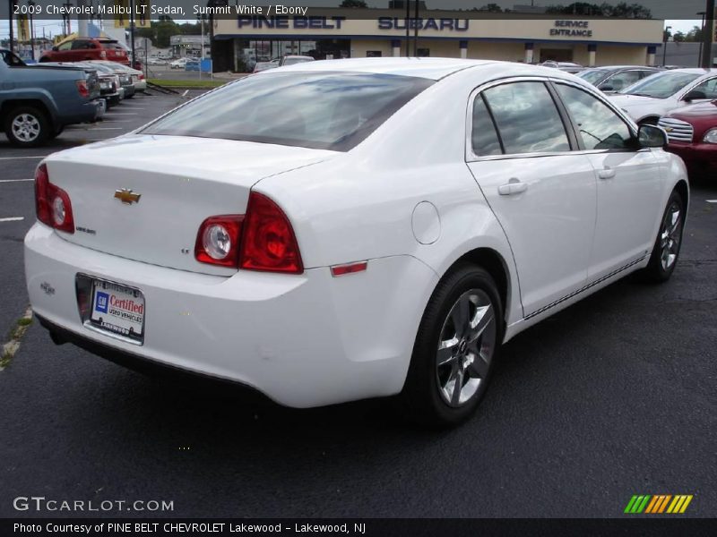 Summit White / Ebony 2009 Chevrolet Malibu LT Sedan