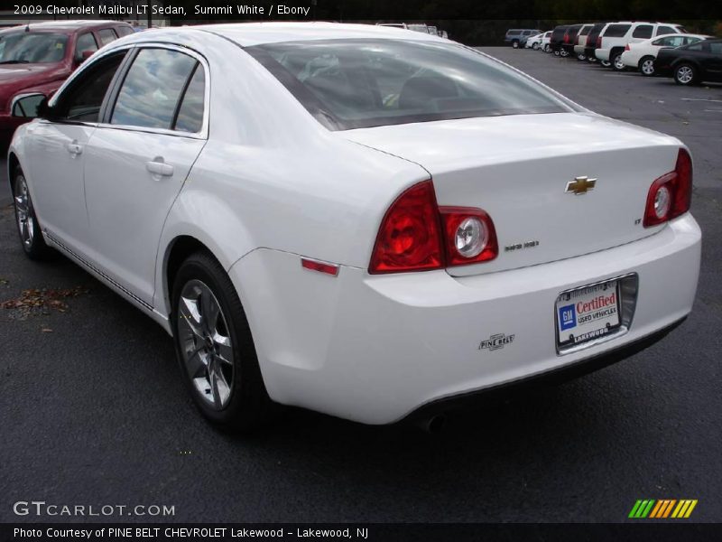 Summit White / Ebony 2009 Chevrolet Malibu LT Sedan