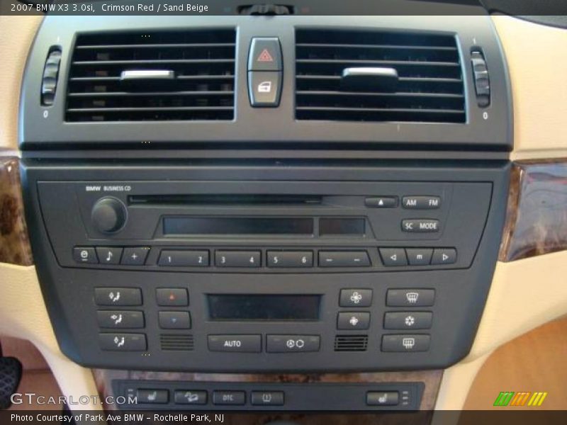 Crimson Red / Sand Beige 2007 BMW X3 3.0si