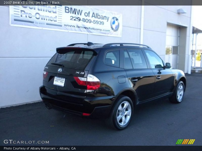 Jet Black / Black 2007 BMW X3 3.0si