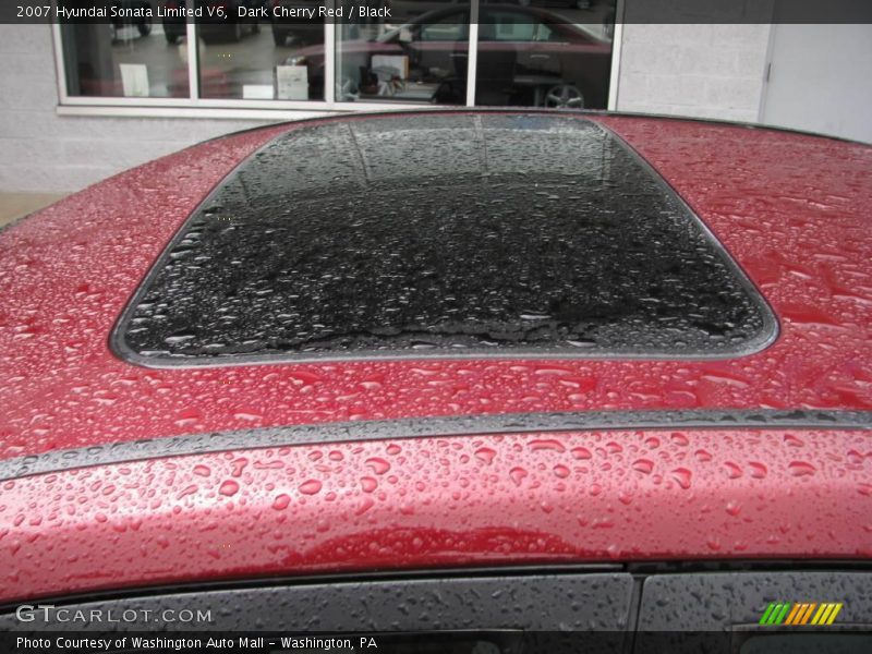 Dark Cherry Red / Black 2007 Hyundai Sonata Limited V6