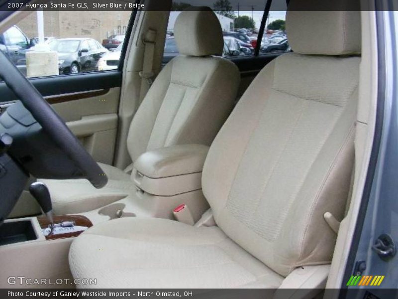 Silver Blue / Beige 2007 Hyundai Santa Fe GLS