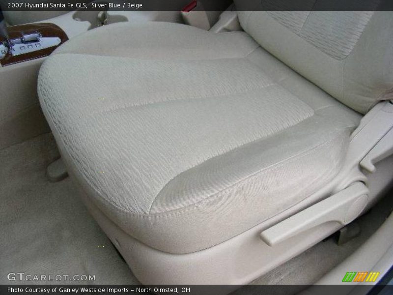 Silver Blue / Beige 2007 Hyundai Santa Fe GLS