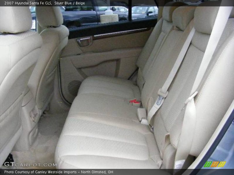 Silver Blue / Beige 2007 Hyundai Santa Fe GLS