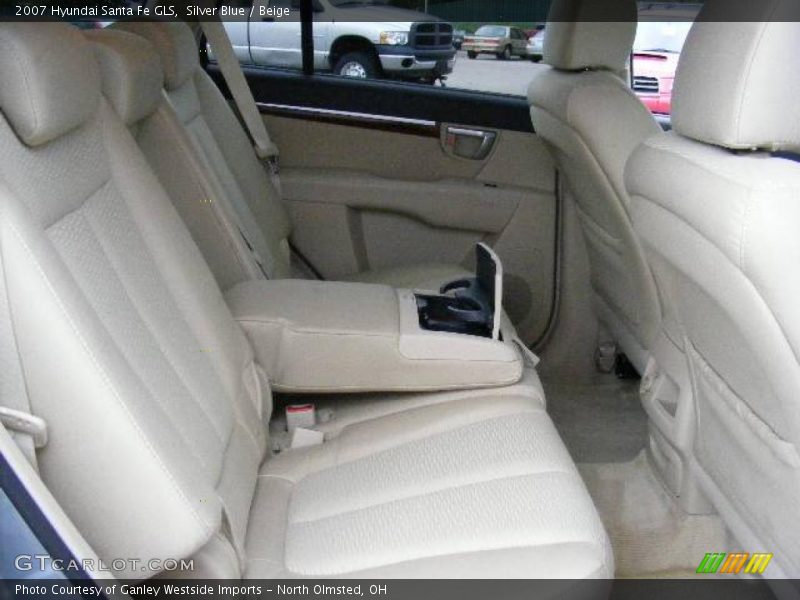 Silver Blue / Beige 2007 Hyundai Santa Fe GLS