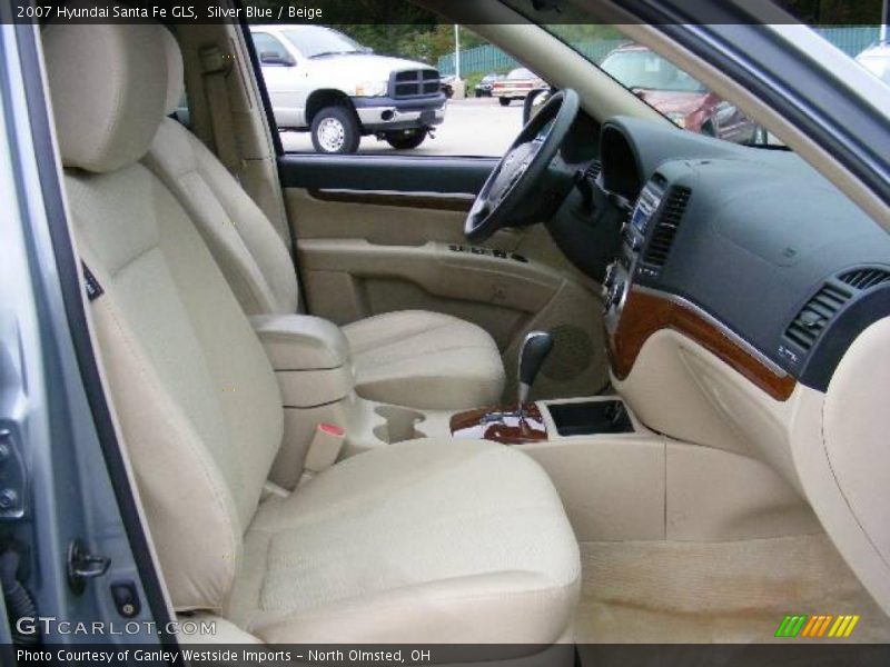 Silver Blue / Beige 2007 Hyundai Santa Fe GLS