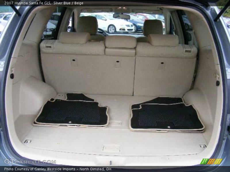 Silver Blue / Beige 2007 Hyundai Santa Fe GLS