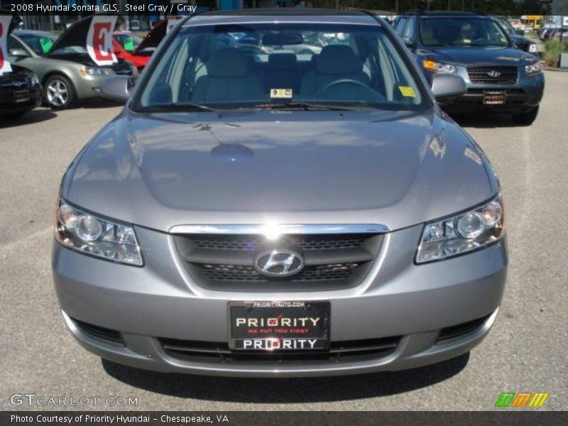 Steel Gray / Gray 2008 Hyundai Sonata GLS