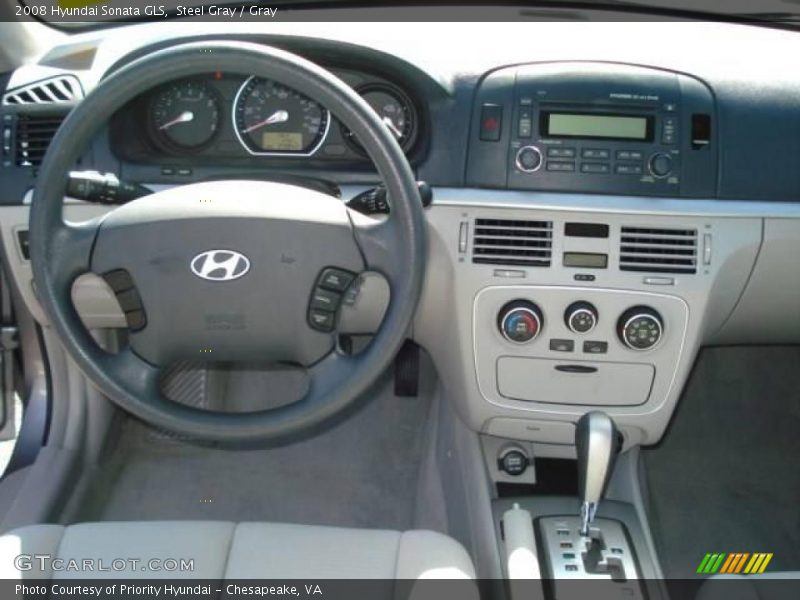 Steel Gray / Gray 2008 Hyundai Sonata GLS