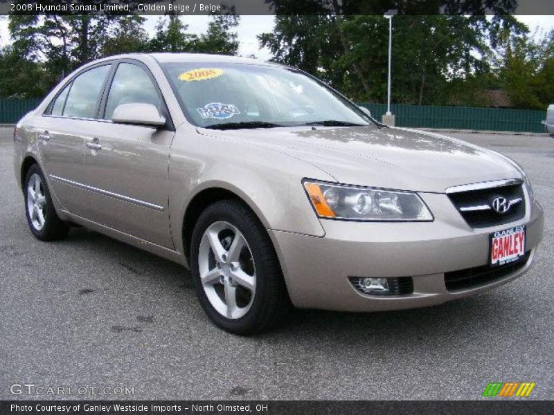 Golden Beige / Beige 2008 Hyundai Sonata Limited