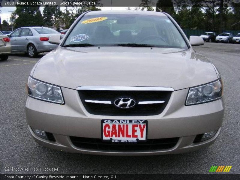 Golden Beige / Beige 2008 Hyundai Sonata Limited