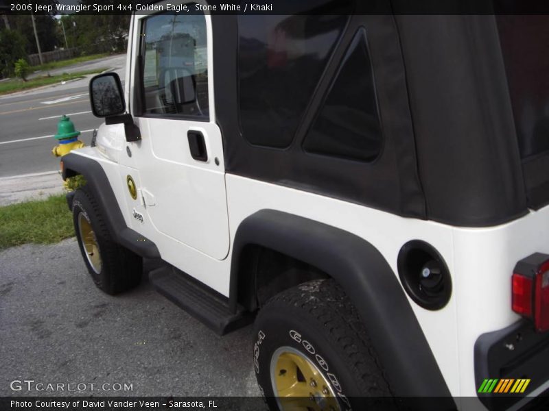Stone White / Khaki 2006 Jeep Wrangler Sport 4x4 Golden Eagle